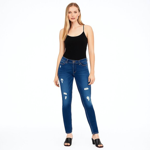 White House Black Market Denim - NWT White House Black Market Distressed Low-rise Skinny Jeans 8 #BAG4